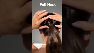 French Hairstyle ❤️😘 hairstyle viralvideo shortvideo fpyシ bun hair hack esayhairstyle [upl. by Atinnod]