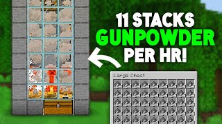 EASIEST Gunpowder Farm for Minecraft Bedrock 120 XBOX PS4 PS5 Nintendo Switch MCPE PC [upl. by Ramraj]