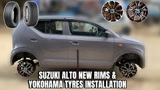 New Look In Suzuki Alto 2024  Yokohama Tyres 17570R13 amp New Alloy Wheels Upgrade Latest Price 2024 [upl. by Gmur]