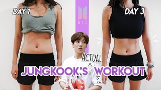 I tried BTS Jungkook’s ACTUAL workout amp BTS diet for 3 DAYS [upl. by Minton200]