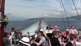 Paddle Steamer Waverley  Greenock  Millport  260712 [upl. by Lach]