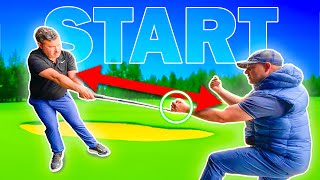 Start the Golf Downswing DURING the Backswing [upl. by Nylesor]