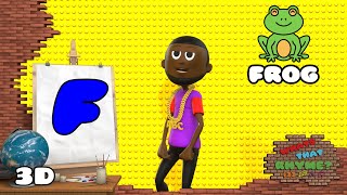 The Letter F Hip Hop Song  Alphabet Rap Song A  Z  Nursery Rhymes 3D Animation  Rap Kids Songs [upl. by Rumery721]