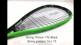 Prince Textreme Pro Beast Powerbite 750 Squash Racket  2016 [upl. by Enitsed]