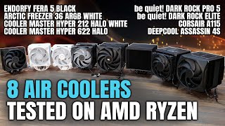 8 New AIR Coolers Tested on AMD Ryzen  May 2024 [upl. by Zellner]