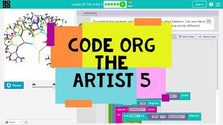 Codeorg Lesson 19 The Artist 5  Code Org Accelerated Course The Artist 5  Codeorg Lesson 19 [upl. by Adrea]