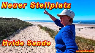 NEUER WOHNMOBILSTELLPLATZ an der Nordsee  DÄNEMARK 2024 HVIDE SANDE 🇩🇰 [upl. by Chappelka]