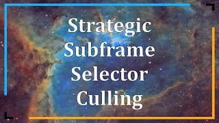 Strategies for Subframe Selecting [upl. by Keiko]