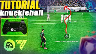 Tiro libre a lo CR7  Tutorial Knuckleball EA FC 24 [upl. by Orimar]