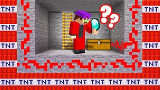 He FELL For My TNT TROLL CHEST In My BASEMENT Minecraft [upl. by Mela]