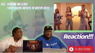 FLO  FEATURE ME VEVO DSCVR LIVE PERFORMANCE  REACTION  First Time Listen [upl. by Eelsew852]