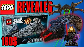 LEGO Star Destroyer and DARK SIDE Millenium Falcon REVEALED Darth Jar jar 2024 [upl. by Pepito]