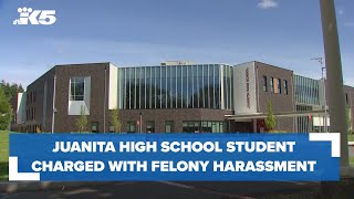 Juanita High School student charged with felony harassment [upl. by Akahc]