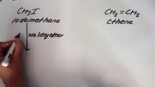 Convert iodomethane to ethene [upl. by Kass]