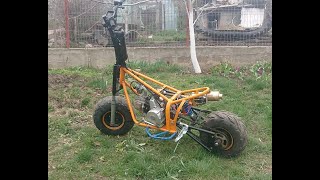 Gas powered scooter with 125cc 4 stroke engine part 3 [upl. by Janith411]