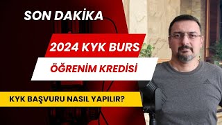 KYK BURS BAŞVURUSU NASIL YAPILIR [upl. by Kcirredal]