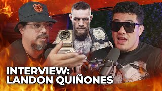 LANDON QUIÑONES ON HAVING CONOR MCGREGOR AS A COACH ON TUF INTERVIEW IN ENGLISH [upl. by Regnig260]