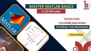 Matlab Tutorial for Matrix Rows and Columns extraction  Learn for free [upl. by Asek]