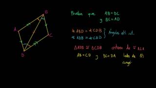 Comprobación lados opuestos de paralelogramo congruentes [upl. by Layney]
