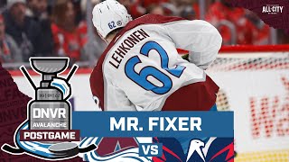 Artturi Lehkonen and the Colorado Avalanche find their offense as they drub the Washington Capitals [upl. by Tris]