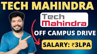 Tech Mahindra Recruitment 2024  Tech Mahindra Hiring process  Tech Mahindra Job for freshers [upl. by Metzger]