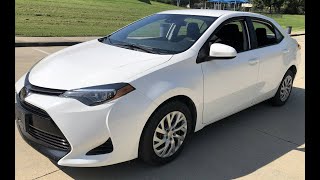 2019 Toyota Corolla LE  36k White [upl. by Einram]