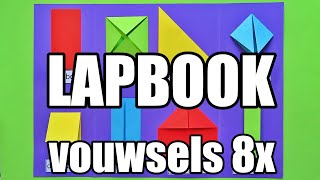 LAPBOOK maken  8X vouwsels [upl. by Enilav]