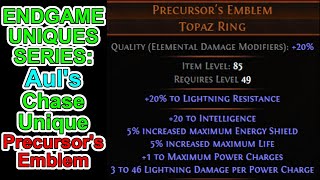 POE 316  Endgame Uniques Series  Precursors Emblem  Delves Chase Unique  Path of Exile [upl. by Bartley]