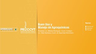 Webinar Buen Uso y Manejo de Agroquímicos [upl. by Martyn487]