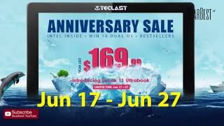 Teclast 17th Anniversary Sale on Gearbestcom [upl. by Stulin]