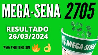 🍀 Resultado MegaSena 2705 [upl. by Okime]