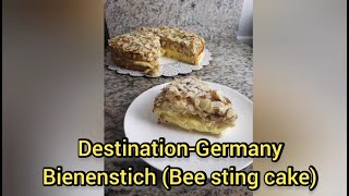 How to make Germany popular dessert Bienenstich Bee Sting Cake [upl. by Ahsat406]