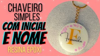 como fazer chaveiro com nome muito fácil rápido e gastando pouco [upl. by Ecille]