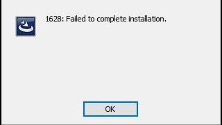 How To Fix 1628 Failed To Complete Installation [upl. by Alael598]