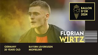 BALLON DOR 2024  FLORIAN WIRTZ [upl. by Atilrep976]