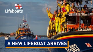 RNLI Wells lifeboat Duke of Edinburgh arrives on station [upl. by Tama]