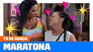 MARATONE os MELHORES MOMENTOS do casal Sonaira e Marraia  Tô De Graça  Humor Multishow [upl. by Munro]