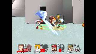 Super Smash Flash 2  Demo v08b 4 players battle [upl. by Chilcote672]