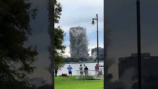 Building implosionyoutube youtubeshorts viralvideo share trending subscribe g [upl. by Ahsenav688]