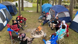 myanmar family in USA hiking and overnight camp [upl. by Litsyrk]