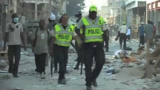 Police sweep in PortauPrince [upl. by Schwartz]