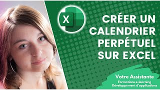 Comment créer un calendrier perpétuel sur Excel [upl. by Cerellia]