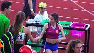 Atletismo  CampNac Sub18 100m Fem JUN2018 [upl. by Nonna529]