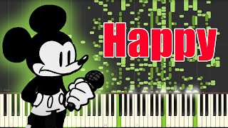 Happy  FNF vs Suicide Mouse MIDI  Happy Piano sound [upl. by Alvera]