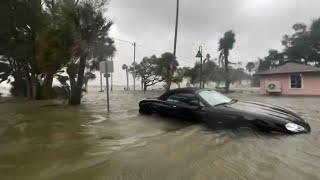 Cars houses submerged after floods caused by hurricane in Florida  AFP [upl. by Lamok805]