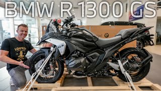 2024 BMW R 1300 GS Unboxing amp Assembly  TRIPLE BLACK [upl. by Ayekahs]