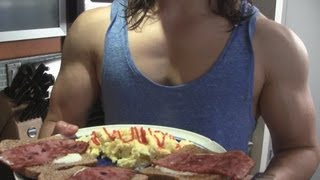 MUSCLE MEAL Time Anabolic Eggs with Biblical Toast WHAT [upl. by Shem445]