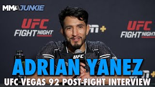 Adrian Yanez Upon Seeing Result of Devastating TKO I Thought I Killed a Guy  UFC Vegas 92 [upl. by Nnawtna853]