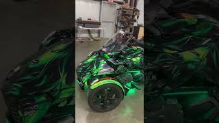 Custom Wrap for CAN AM SPYDER F3 20152022  FavorGraphicsCom [upl. by Nalra998]