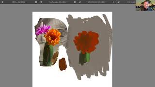 Digital Flower Painting Demo by Gary Faigin [upl. by Atiuqihs]